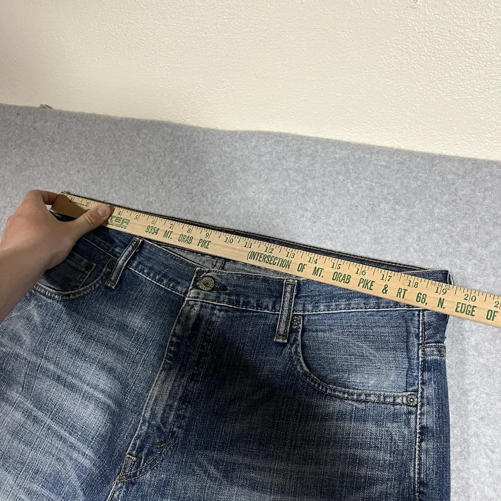 Levis Jeans Mens 36x32 (Fit 38x32) Blue 569 Loose Straight Denim Medium Cotton